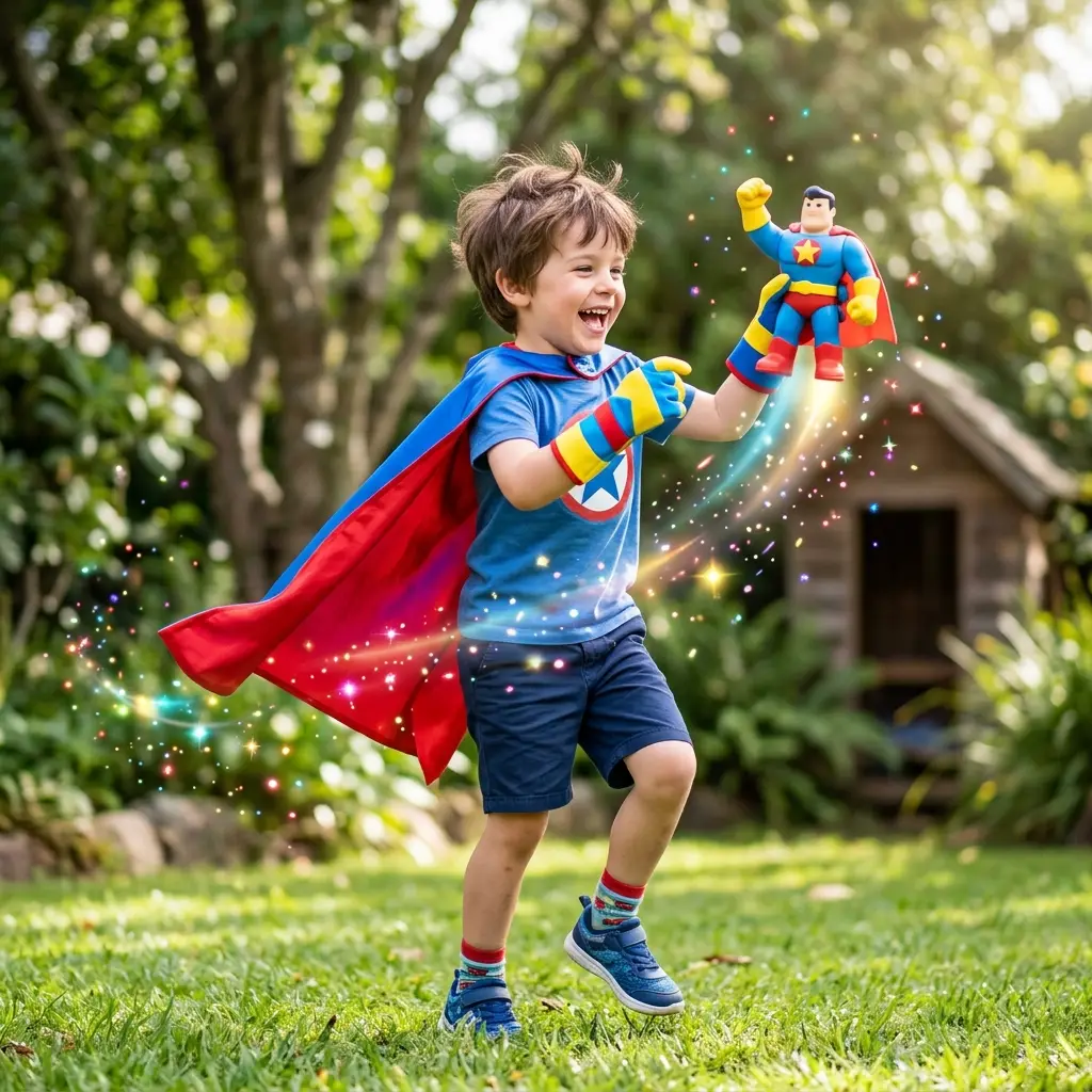Menino de 5 a 7 anos brincando com kit de ciências ou construção, um dos melhores brinquedos para essa idade