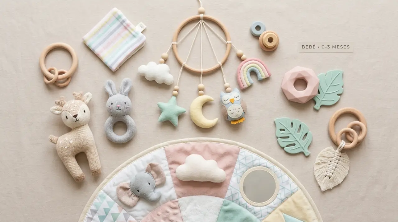 Os 10 Melhores Brinquedos Para Bebês de 0 a 3 meses