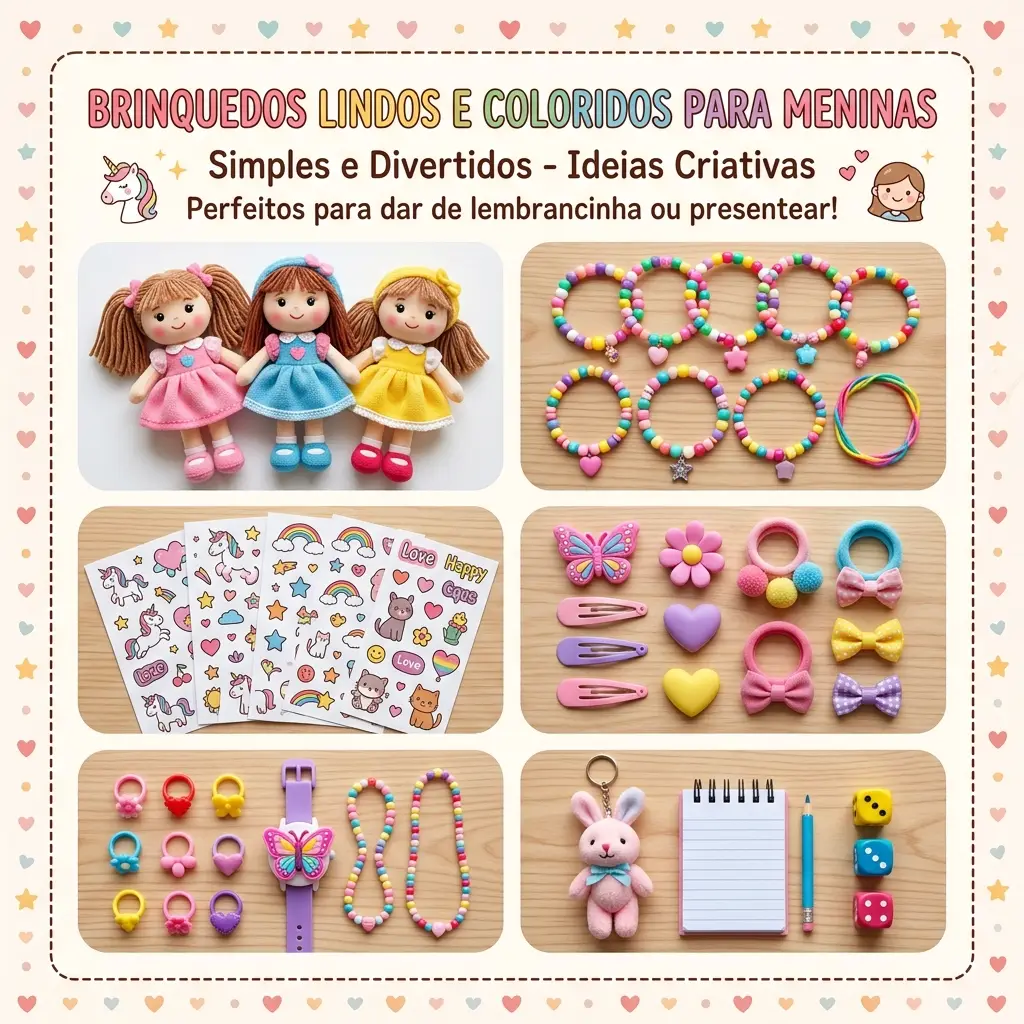 Menina brincando com brinquedo barato e colorido, um dos melhores brinquedos baratos para meninas